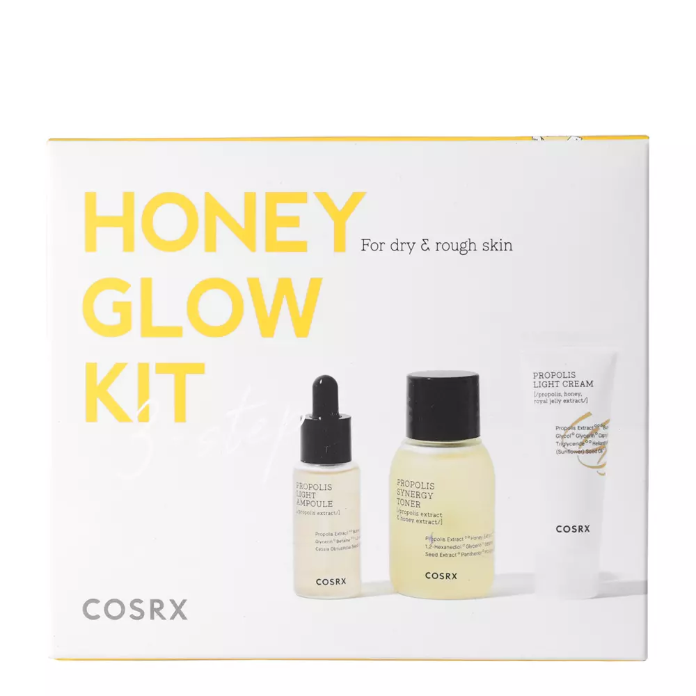 Cosrx - Honey Glow Trial Kit - Arcápoló Propoliszos Mini Szett