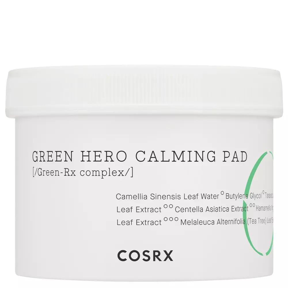 Cosrx - One Step Green Hero Calming Pad - Nyugtató Arckorongok - 70db