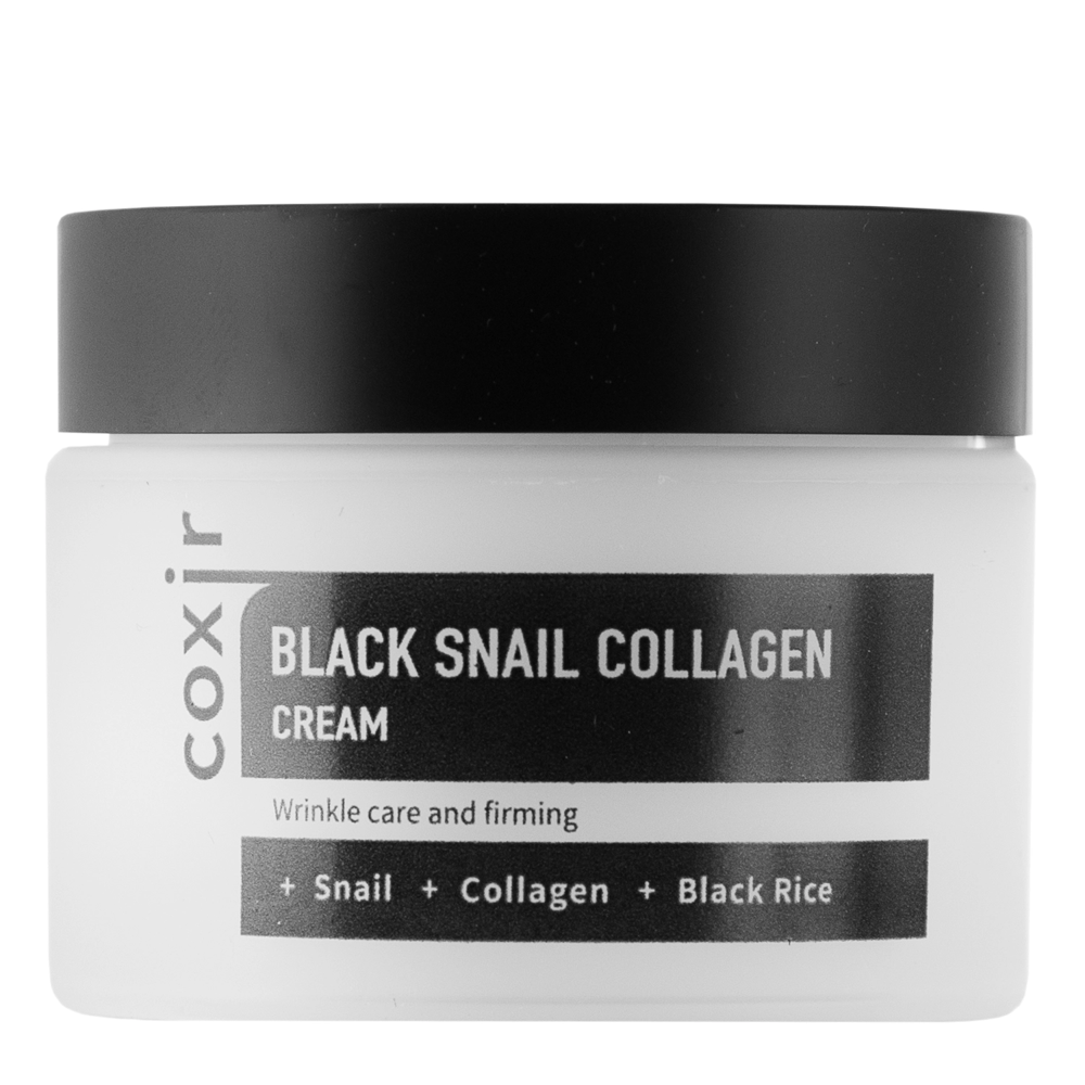 Coxir - Black Snail Collagen Cream - Ránctalanító Arckrém Csiganyálkával - 50ml