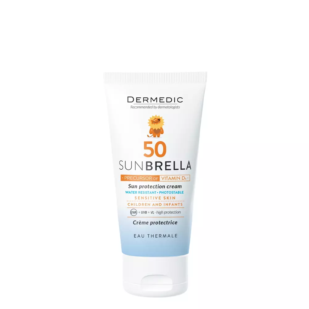 Dermedic - Sunbrella Baby SPF50 - Védő Arckrém az Élet Első Hónapjától - 50ml