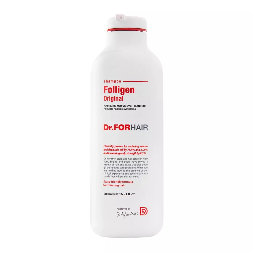 Dr.Forhair - Folligen Original Shampoo - Erősítő Sampon Hajhullás Ellen - 500ml