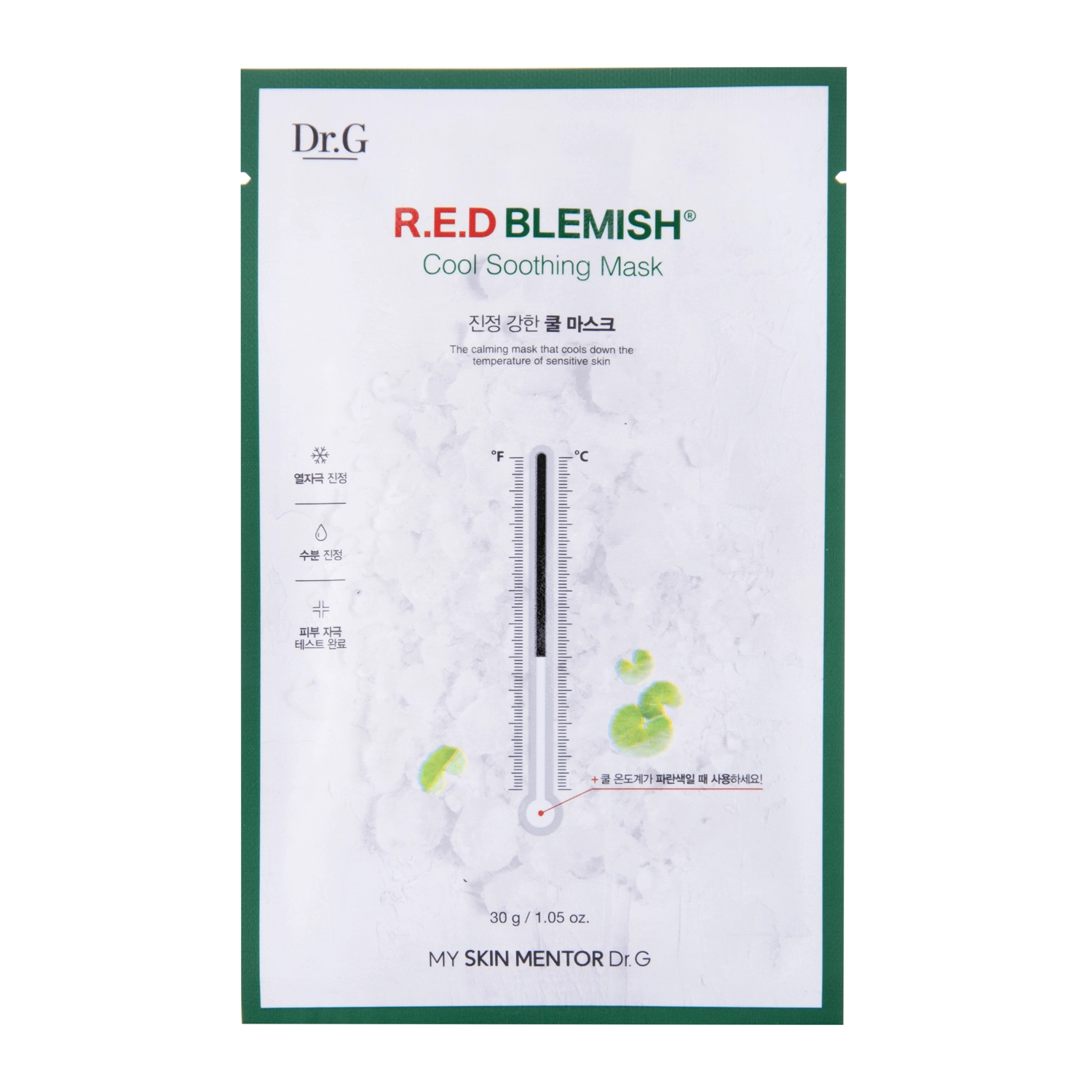 Dr.G - Red Blemish Cool Soothing Mask - Hűsítő Fátyolmaszk - 1db/30ml