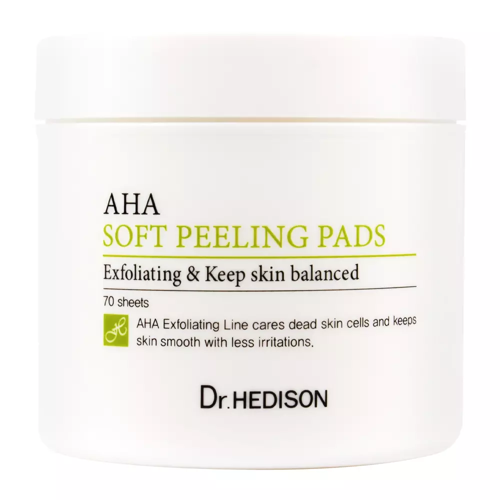 Dr.Hedison - AHA Soft Peeling Pads - Hámlasztó Arckorongok - 70db.