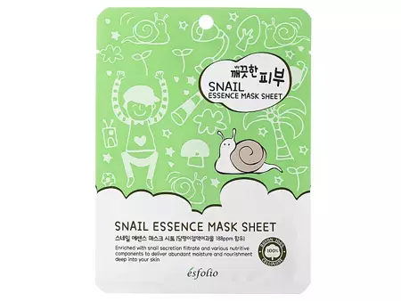 Esfolio - Pure Skin Snail Essence Mask - Fátyolmaszk Csiganyálkával - 25ml