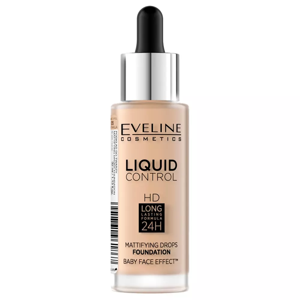 Eveline Cosmetics - Liquid Control HD Mattifying Drops Foundation - Mattító Alapozó - 32ml