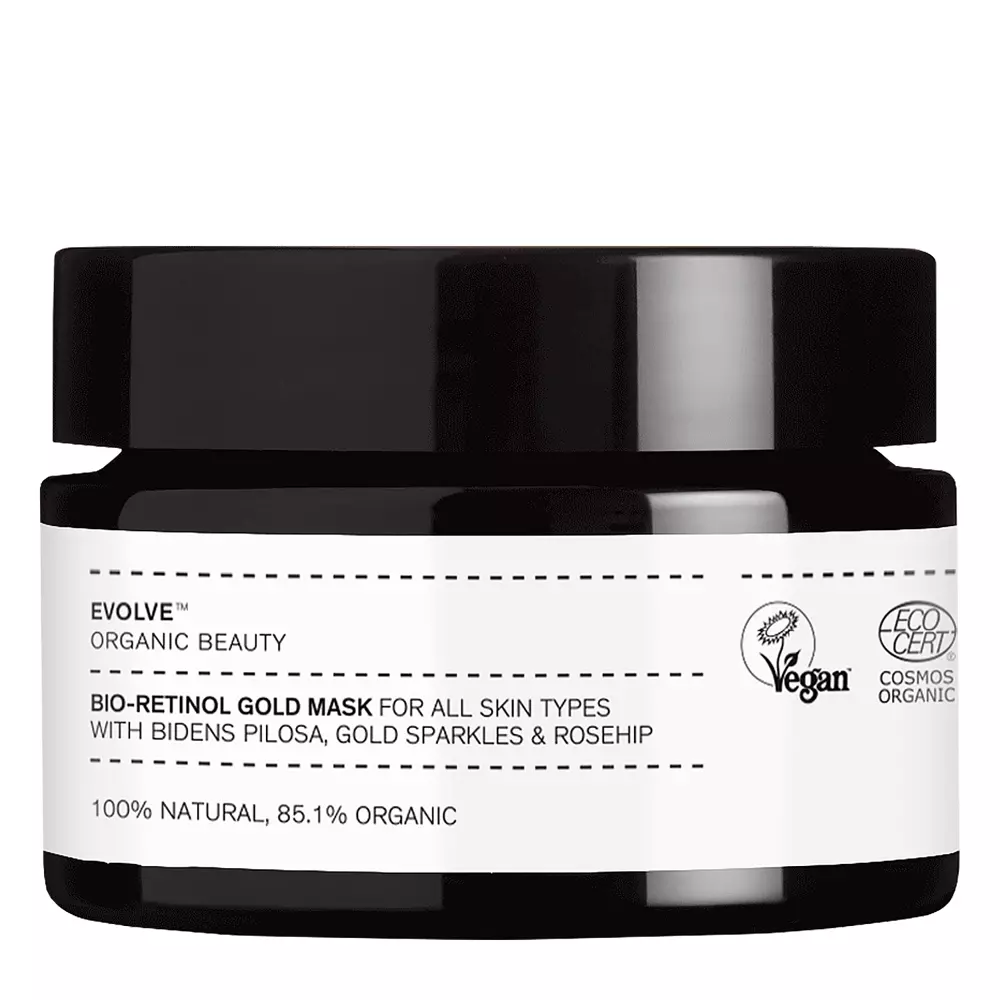 Evolve Organic Beauty - Bio-Retinol Gold Mask - Arany Arcmaszk Bio-Retinollal - 30ml
