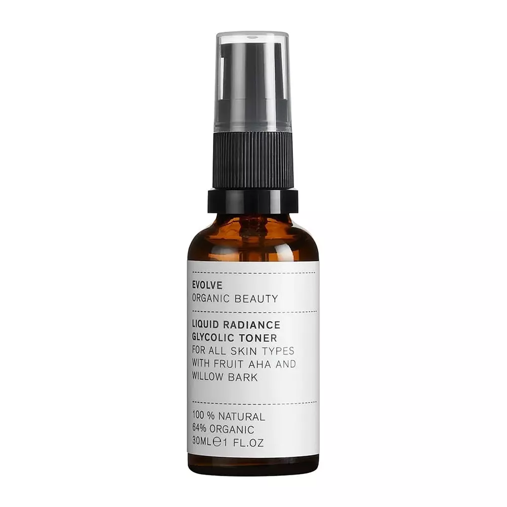 Evolve Organic Beauty - Liquid Radiance Glycolic Toner - Szabályozó Toner Érzékeny Bőrre - 30ml