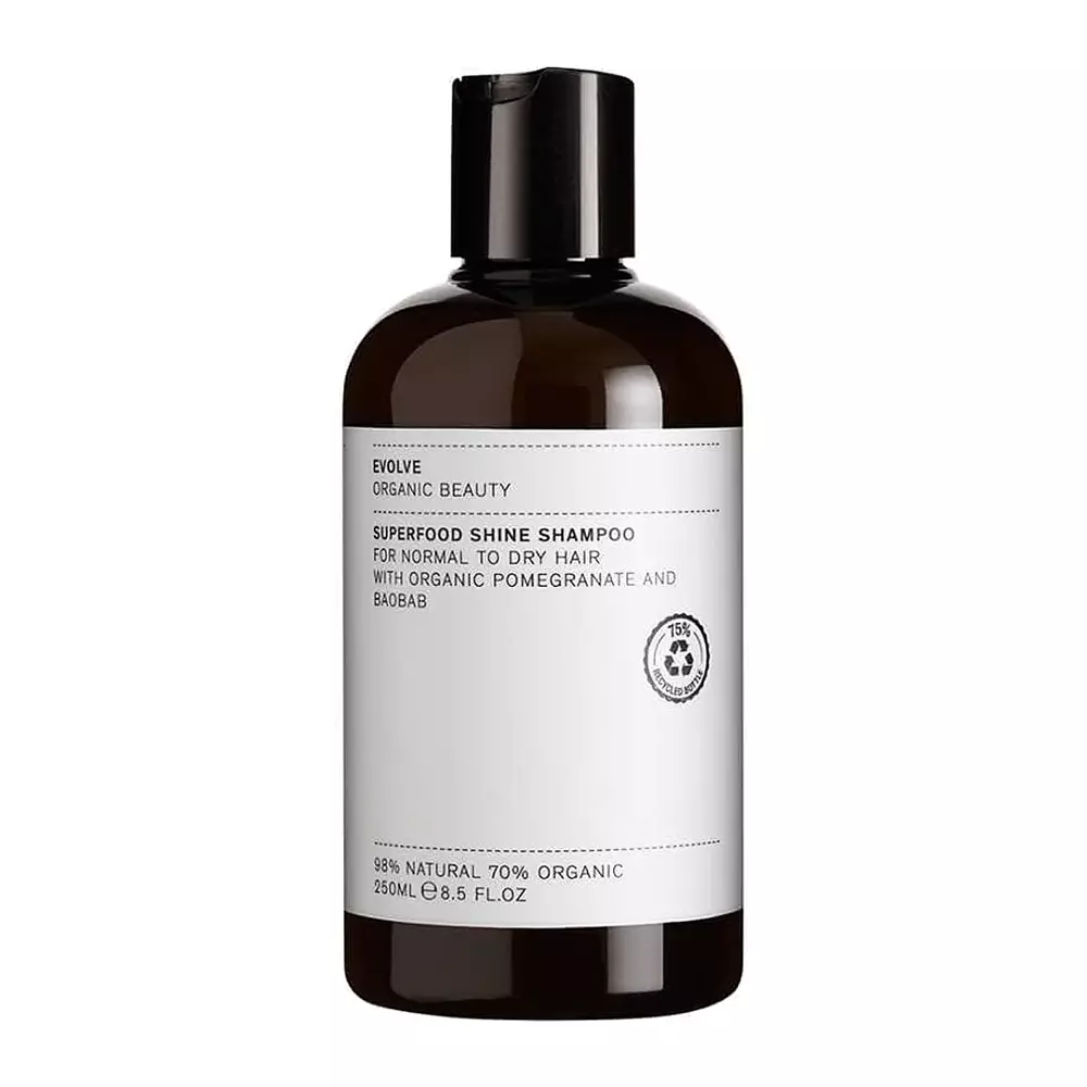 Evolve Organic Beauty - Superfood Shine Shampoo - Természetes Fényesítő Sampon - 250ml