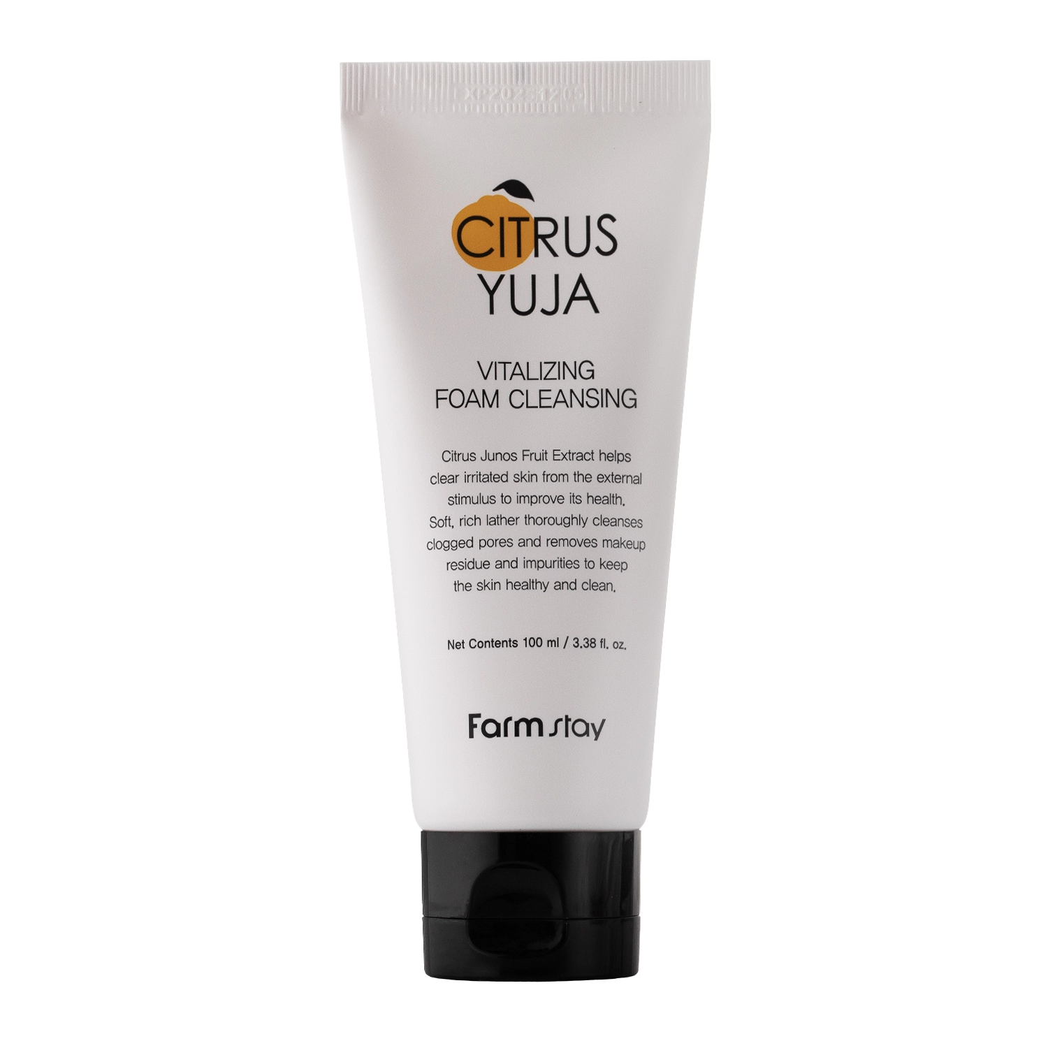 Farmstay - Citrus Yuja Vitalizing Foam Cleansing - Arctisztító Hab Yuzu Gyümölcskivonattal - 100ml