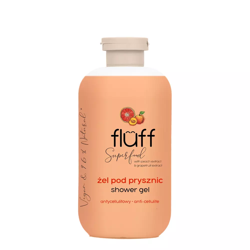 Fluff - Tusfürdő Gél - Őszbarack és Grépfrút - 500ml