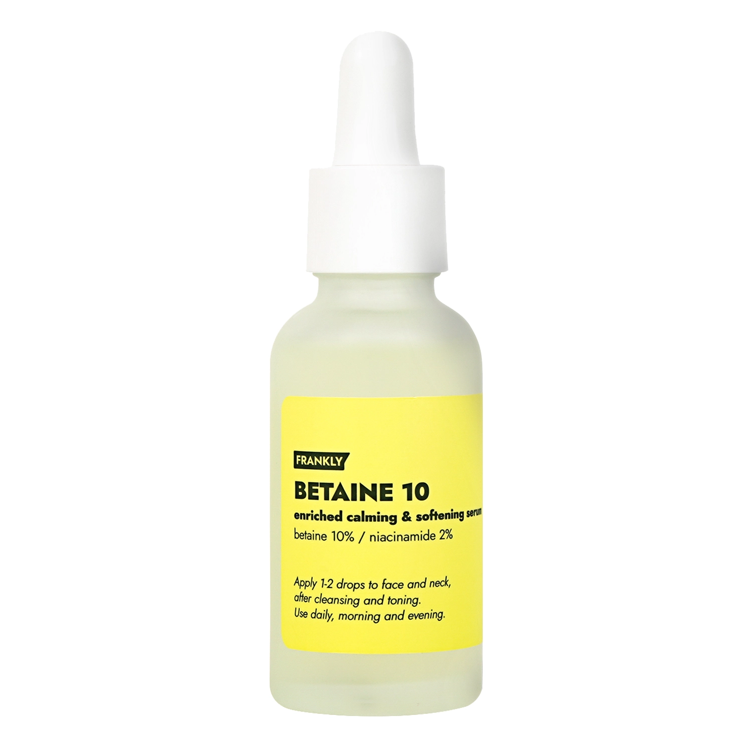 Frankly - Betaine 10% Serum - Hidratáló és Bőrnyugtató Arcszérum - 30ml