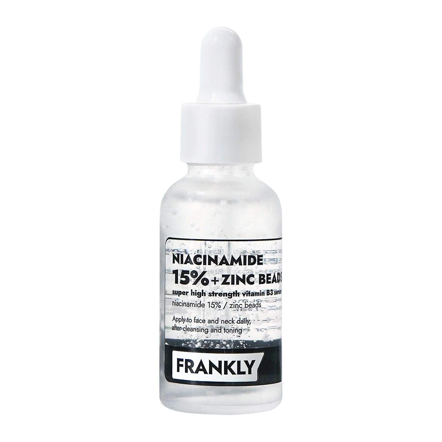 Frankly - Niacinamide 15% Zinc Beads Serum - Akne Elleni Szérum 15% Niacinamiddal és Cinkkel - 30ml