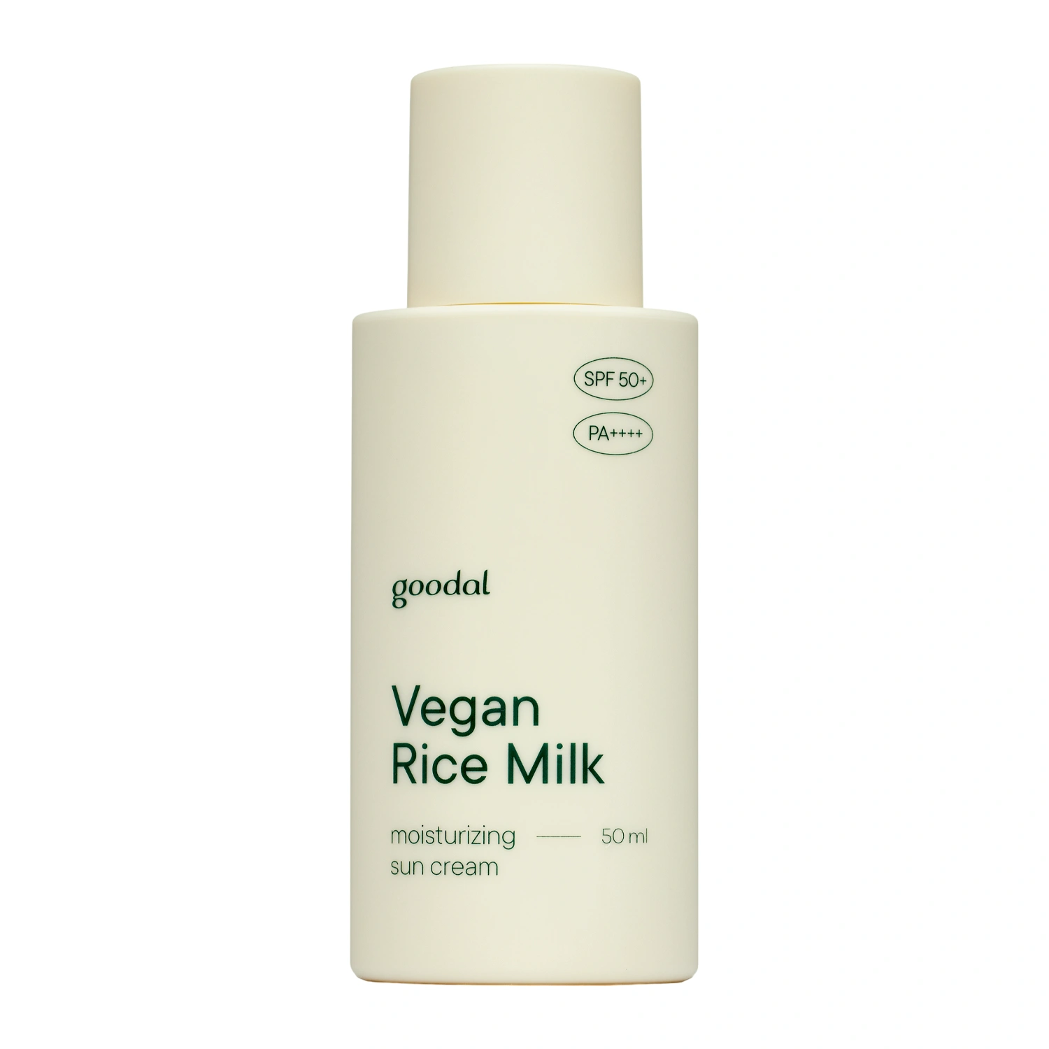 Goodal - Vegan Rice Milk Moisturizing Sun Cream SPF50+/PA++++ - Vegán Hidratáló és Fényvédő Krém - 50ml