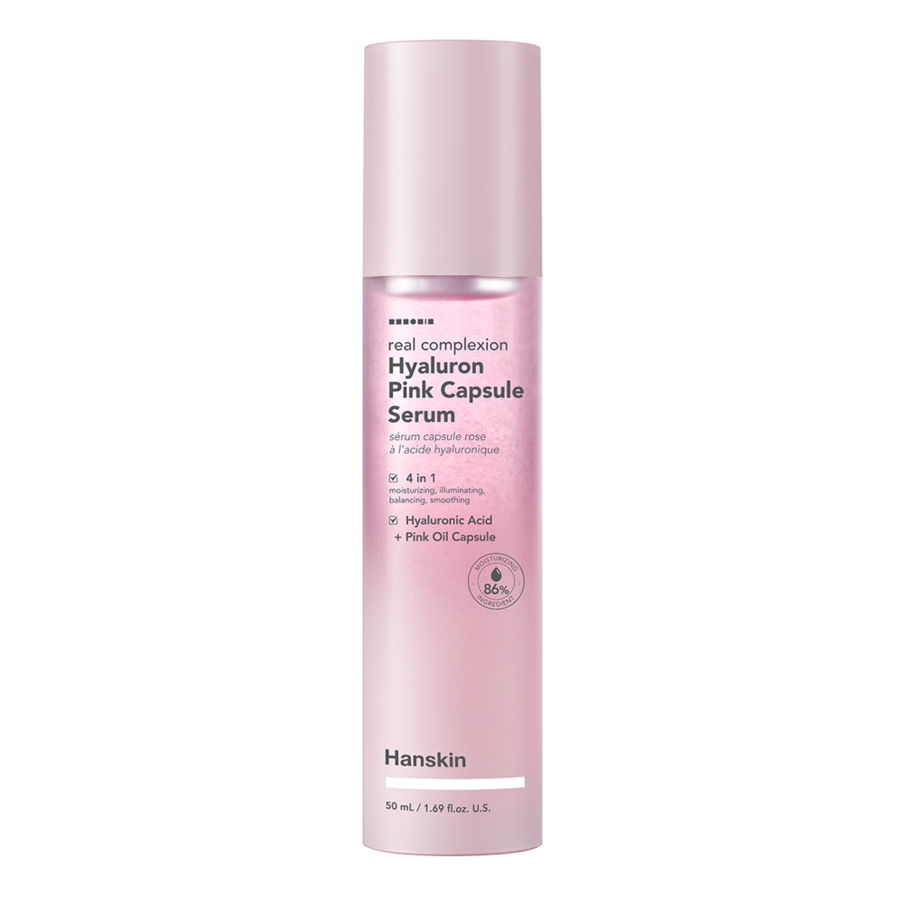 Hanskin - Real Complexion Hyaluron Pink Capsule Serum - Hidratáló Arcszérum - 50ml