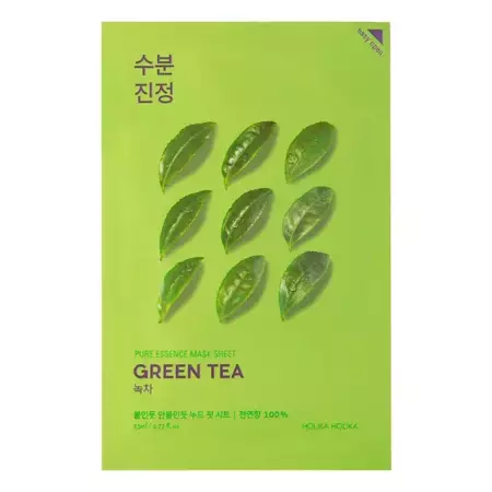 Holika Holika - Pure Essence Mask Sheet - Green Tea - Frissítő lapmaszk zöld tea kivonat - 23ml