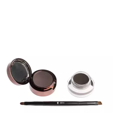 Ibra Makeup - Eyebrow Pomade & Powder - Szemöldökpomádé és Púder - Brown - 7g