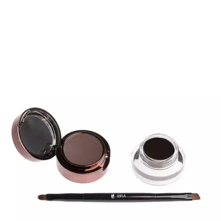 Ibra Makeup - Eyebrow Pomade & Powder - Szemöldökpomádé és Púder - Dark Chocolate - 7g