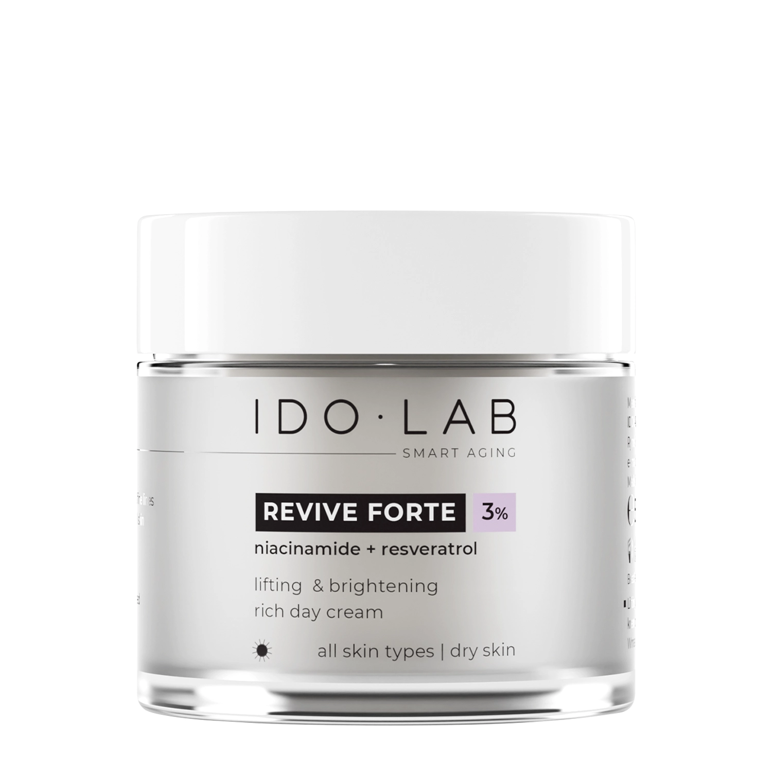 Ido Lab - Revive Forte - Lifting és Világosító Nappali Arckrém - 50ml