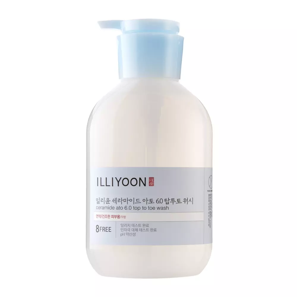 Illiyoon - Ceramide Ato 6.0 Top To Toe Wash - Test- és Hajmosó Emulzió Ceramidokkal - 500ml