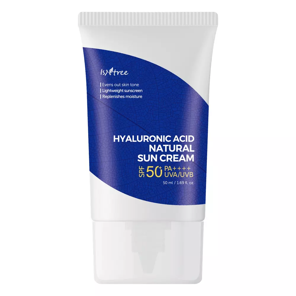 Isntree - Hyaluronic Acid Natural Sun Cream SPF50+/PA++++ - Krém Ásványi Szűrőkkel - 50ml