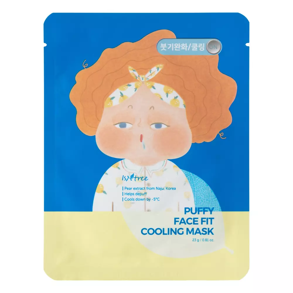 Isntree - Puffy Face Fit Cooling Mask - Fátyolmaszk Hűsítő Hatással - 23g