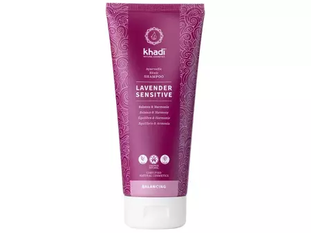 Khadi - Ayurvedic Elixir Shampoo - Lavender Sensitive - Gyengéd Sampon Érzékeny Fejbőrre - 200ml
