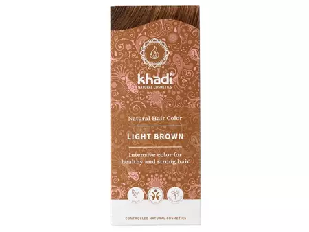 Khadi - Natural Hair Colour - Light Brown - Természetes, Gyógynövényes Hajfesték - Világosbarna - 100g