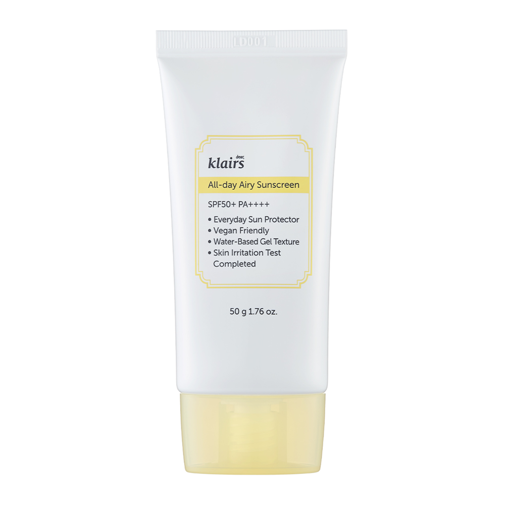 Klairs - All-Day Airy Sunscreen SPF50+ PA++++ - Könnyű Fényvédő Gél-Krém - 50g