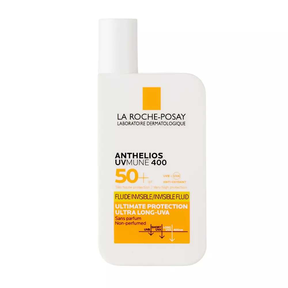 La Roche-Posay - Anthelios UV Mune 400 SPF50+ - Láthatatlan Fényvédő Folyadék - 50ml