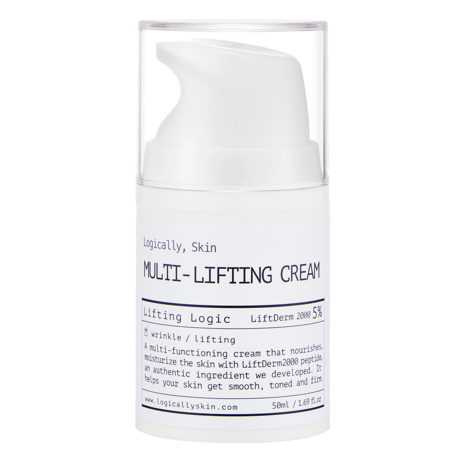 Logically, Skin - Multi-Lifting Cream - Hidratáló Arckrém Peptidekkel - 50ml