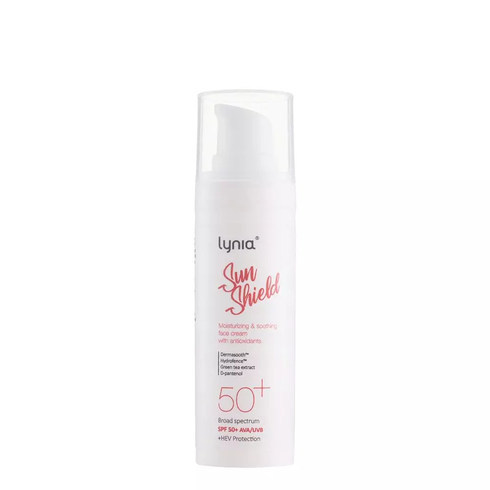 Lynia - Sun Shield - Hidratáló és Nyugtató Fényvédő Krém Antioxidánsokkal - SPF50+ - 30ml