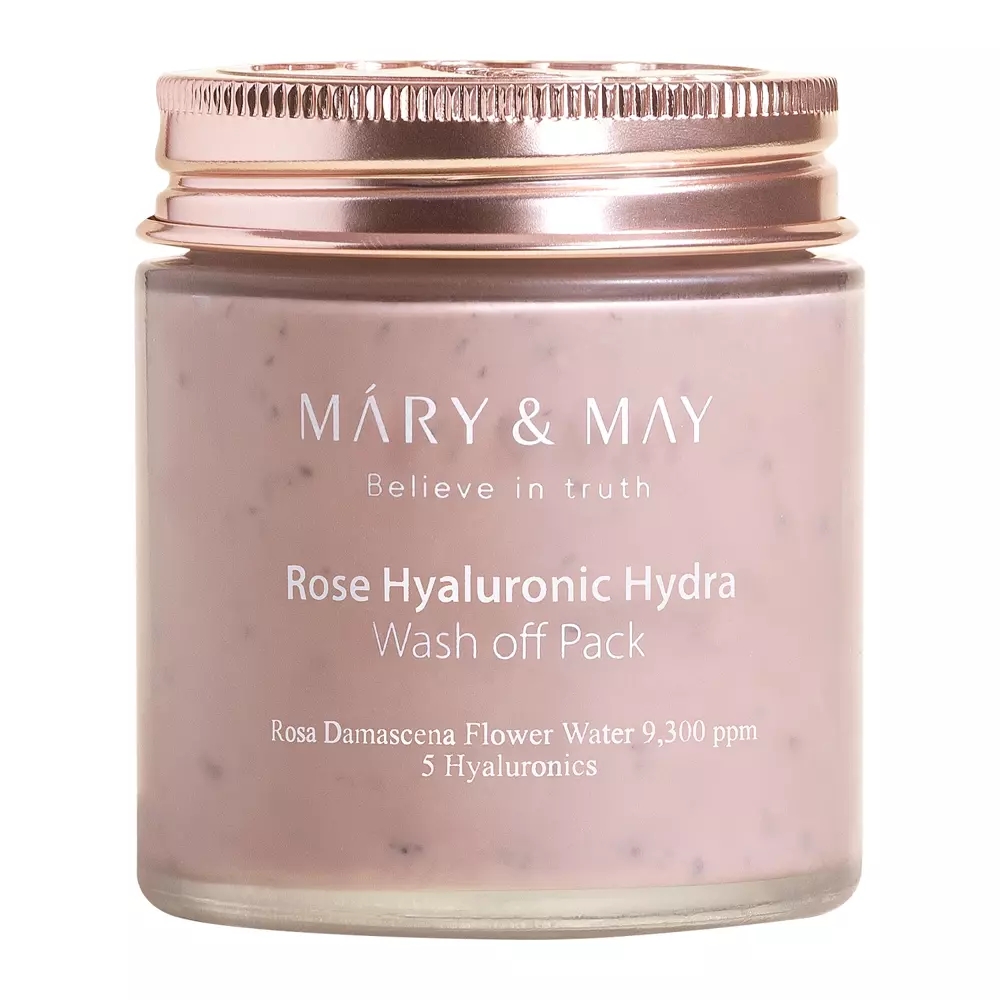 Mary&May - Rose Hyaluronic Hydra Wash off Pack - Hidratáló Agyagmaszk - 125g