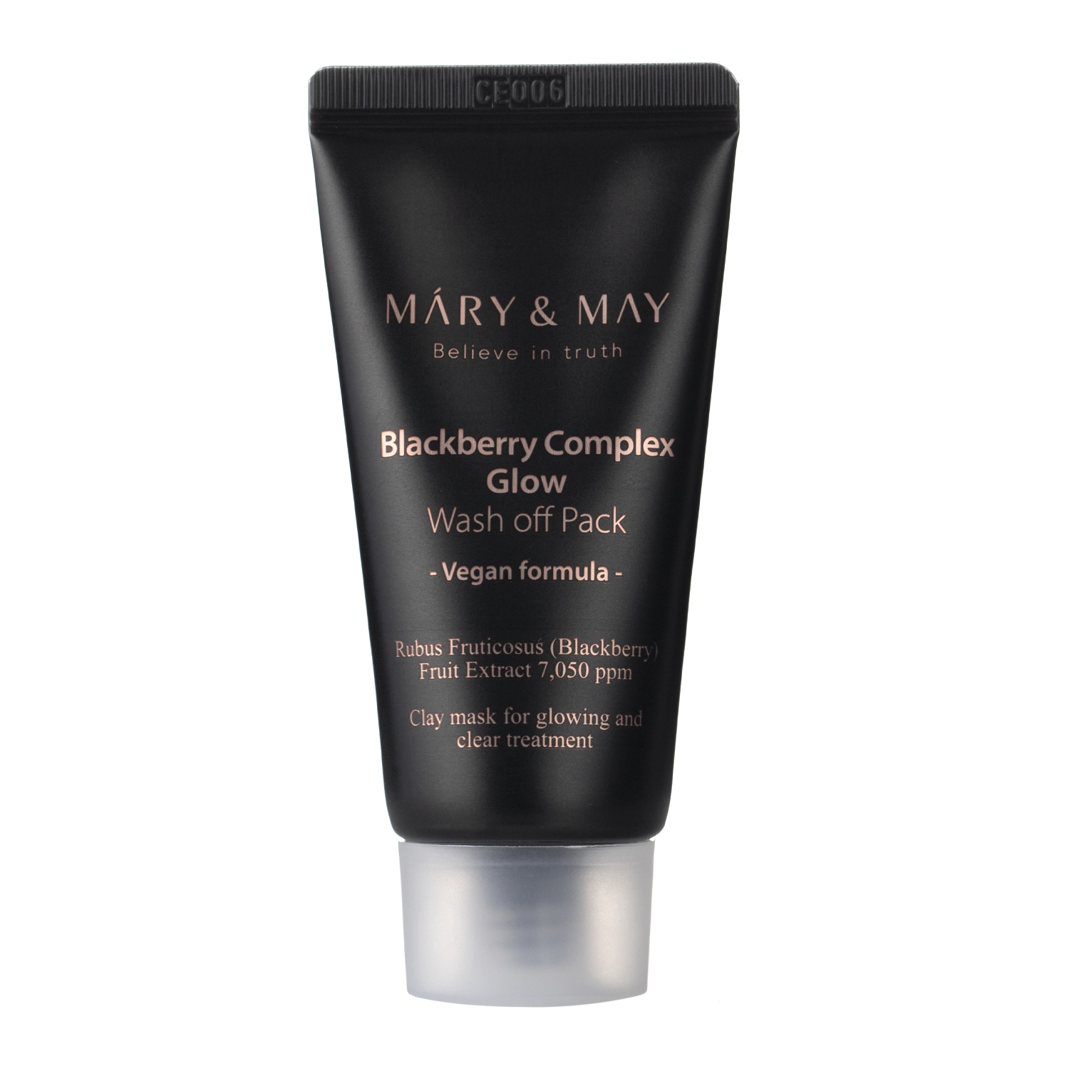 Mary&May - Vegan Blackberry Complex Glow Wash off Pack - Ragyogtató Agyagmaszk - 30g