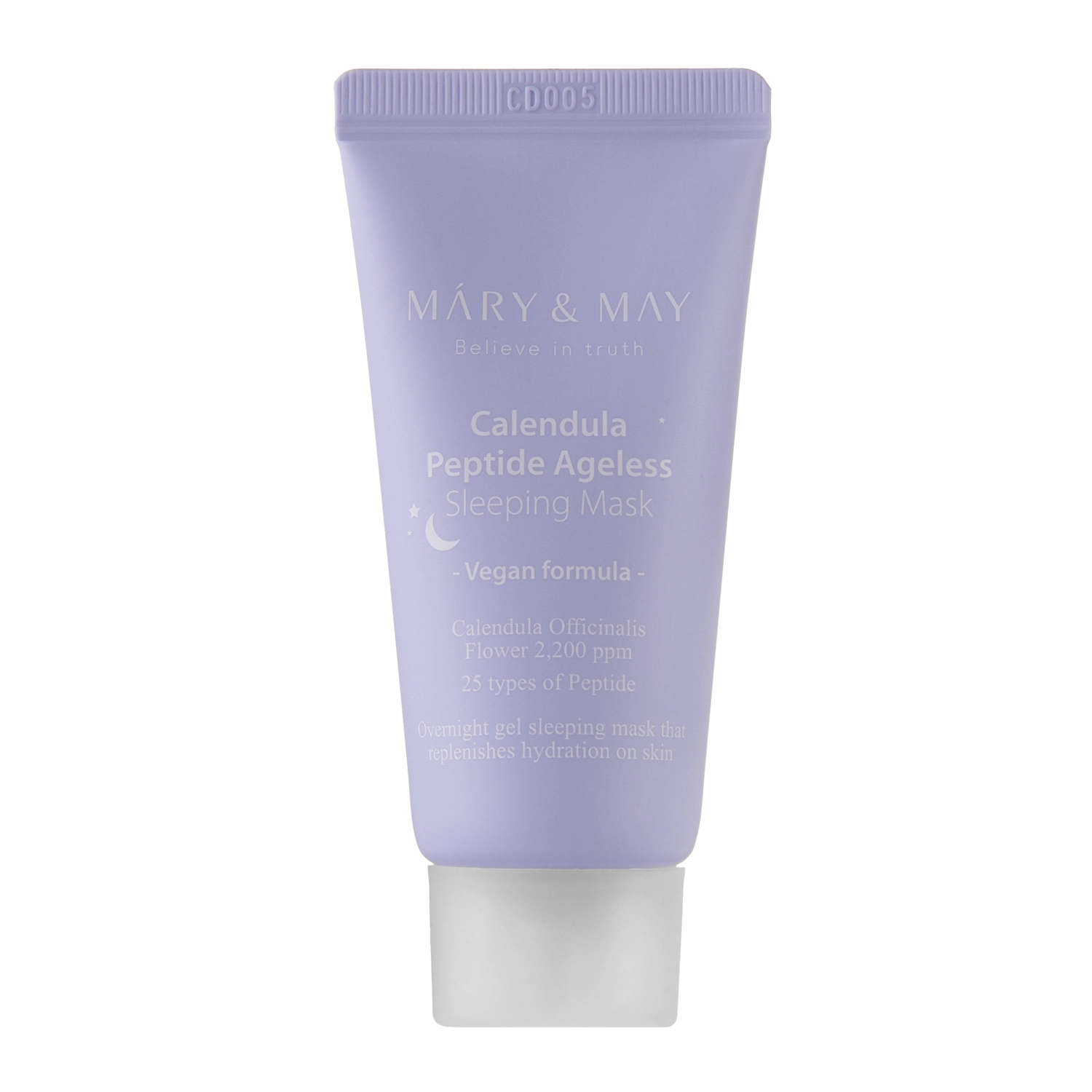 Mary&May - Vegan Calendula Peptide Ageless Sleeping Mask - Nyugtató és Feszesítő Éjszakai Maszk - 30g