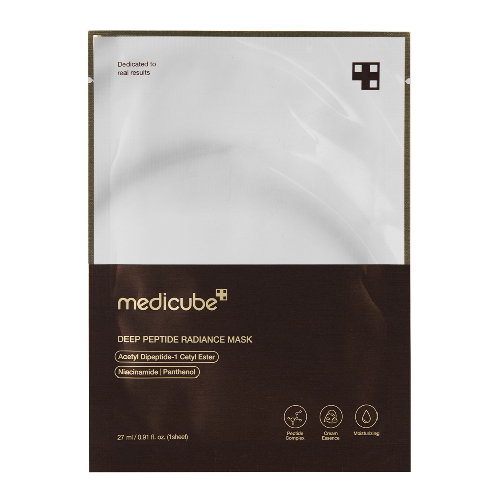 Medicube - Deep Peptide Mask - Ragyogtató Fátyolmaszk Peptidekkel - 1pc/27ml