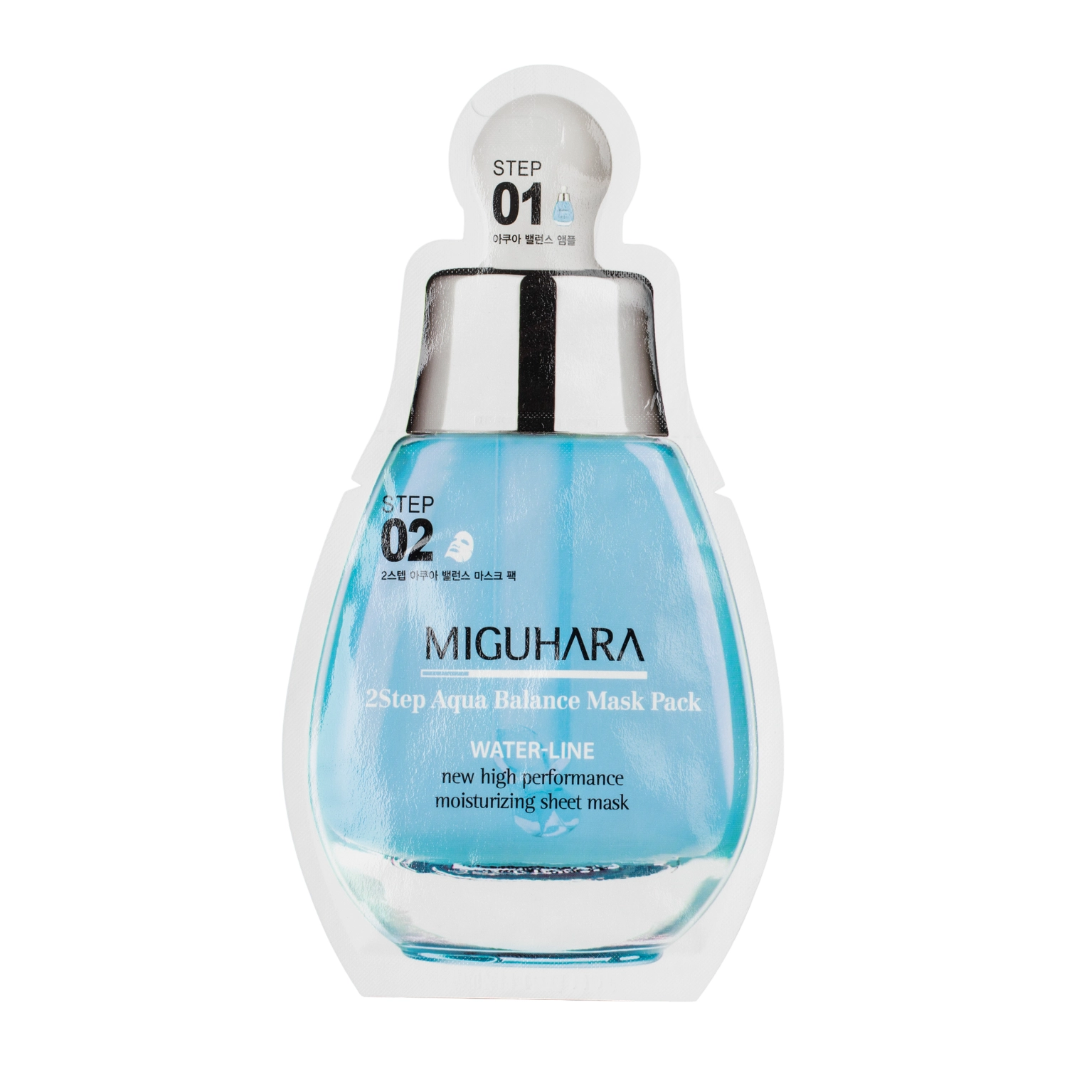 Miguhara - 2Step Aqua Balance Mask Pack - Hidratáló Fátyolmaszk - 1.7ml + 25ml