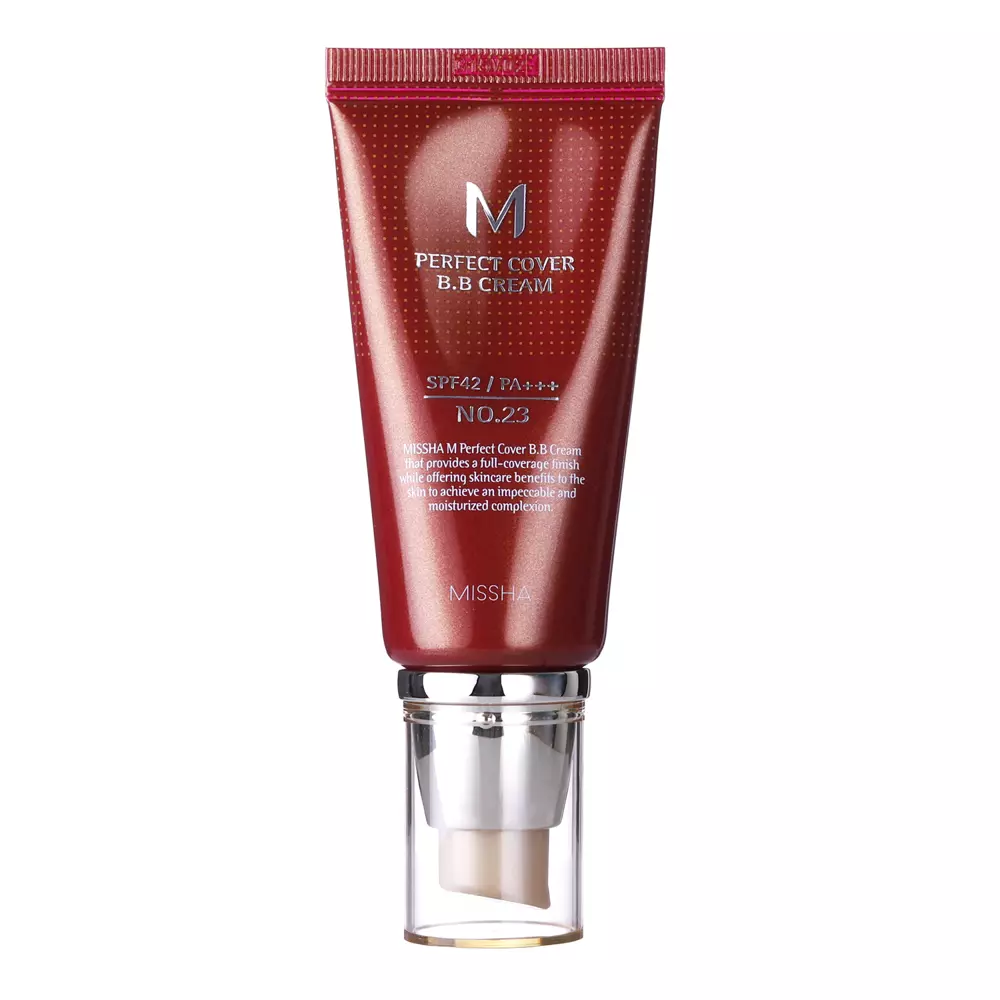 Missha - M Perfect Cover BB Cream SPF42/PA++ - Fedő BB Krém - 23 Natural Beige - 50ml