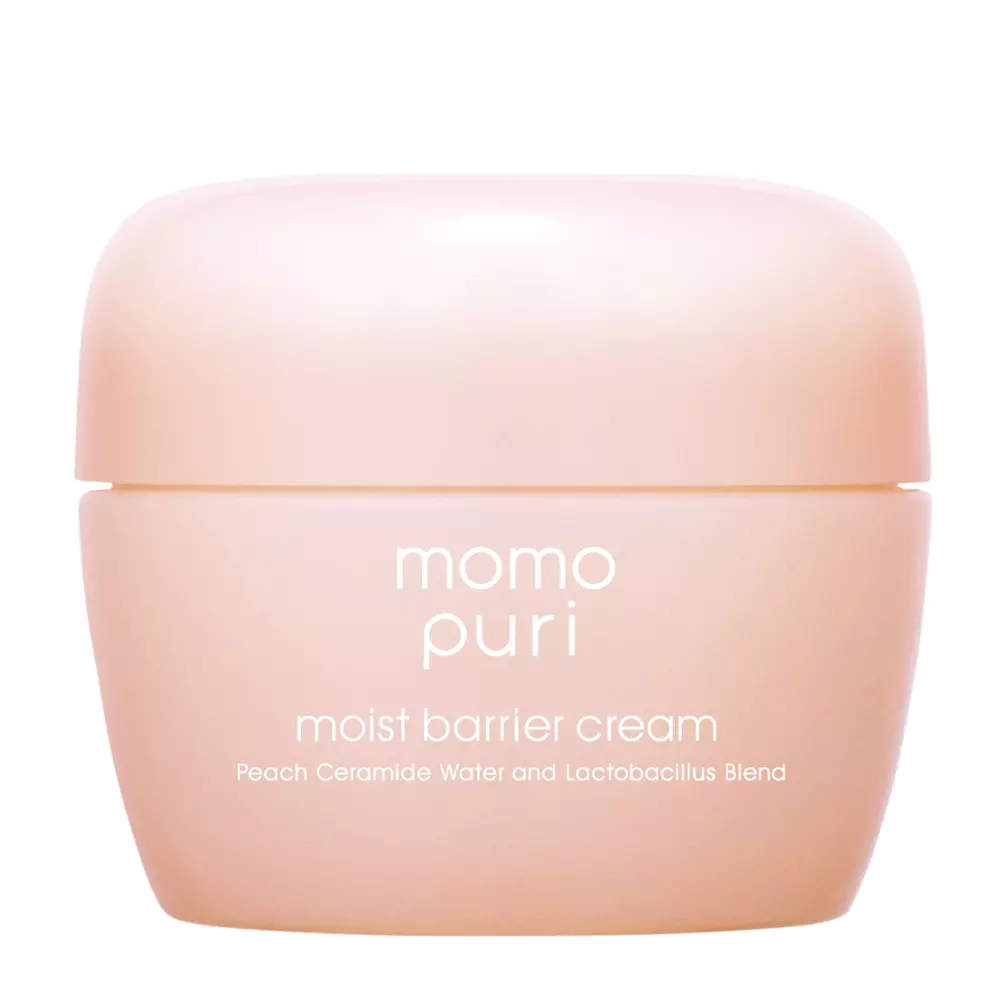Momopuri - Moist Barrier Cream - Hidratáló Arckrém Barackkal és Cramidokkal - 80g