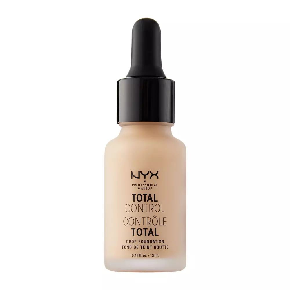NYX Professional Makeup - Total Control Drop Foundation - Bársonyos Alapozó Cseppekben - Natural - 13ml