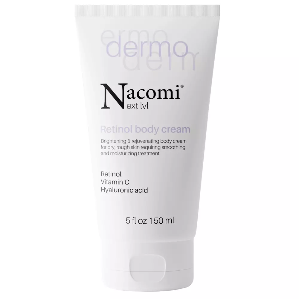 Nacomi - Dermo - Világosító és Fiatalító Testkrém C-vitaminnal és Rtinollal - 150ml