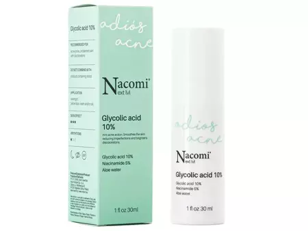 Nacomi - Next Level - Glycolic Acid 10% - Szérum 10% Glikolsavval - 30ml