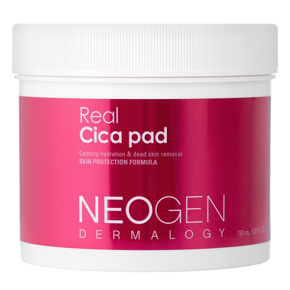 Neogen - Dermalogy Real Cica Pad - Hámlasztó és Bőrnyugtató Arckorongok - 90db/150ml