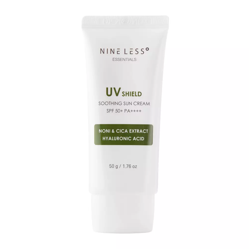 Nine Less - Essentials UV Shield Soothing Sun Cream SPF 50+/PA++++ - Hidratáló Fényvédő Krém - 50g