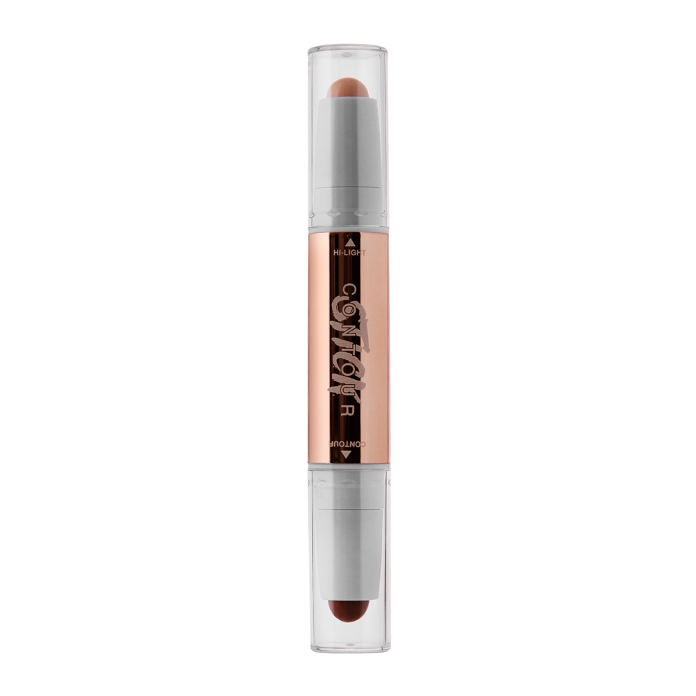 O.TWO.O - Glow Lift Light Shadow Contour Stick - Krémes Állagú Kontúrozó Duó Stift - 02 Natural+Warm Brown - 3.2g