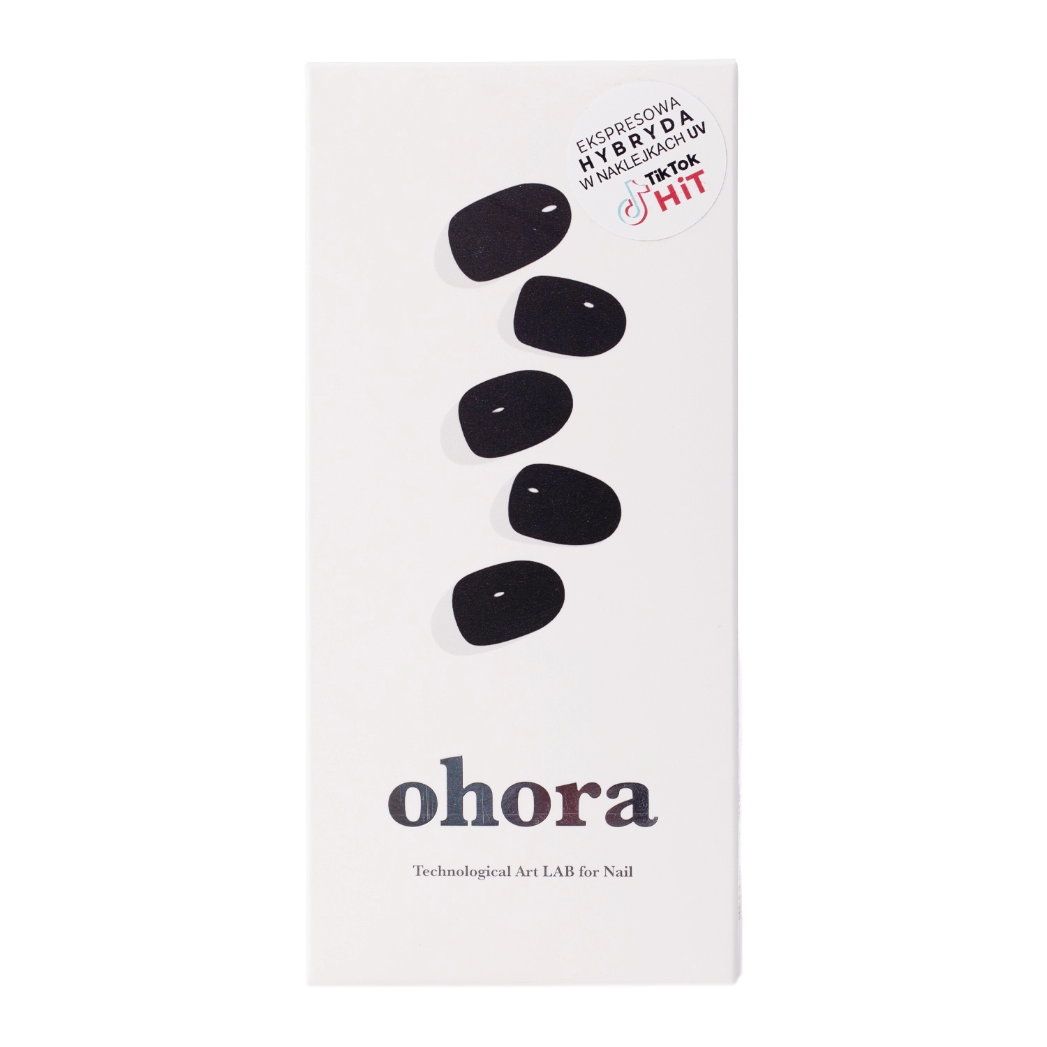 Ohora - Semicured Gel Nail - Hibrid Körömmatricák - Onyx - 30db.