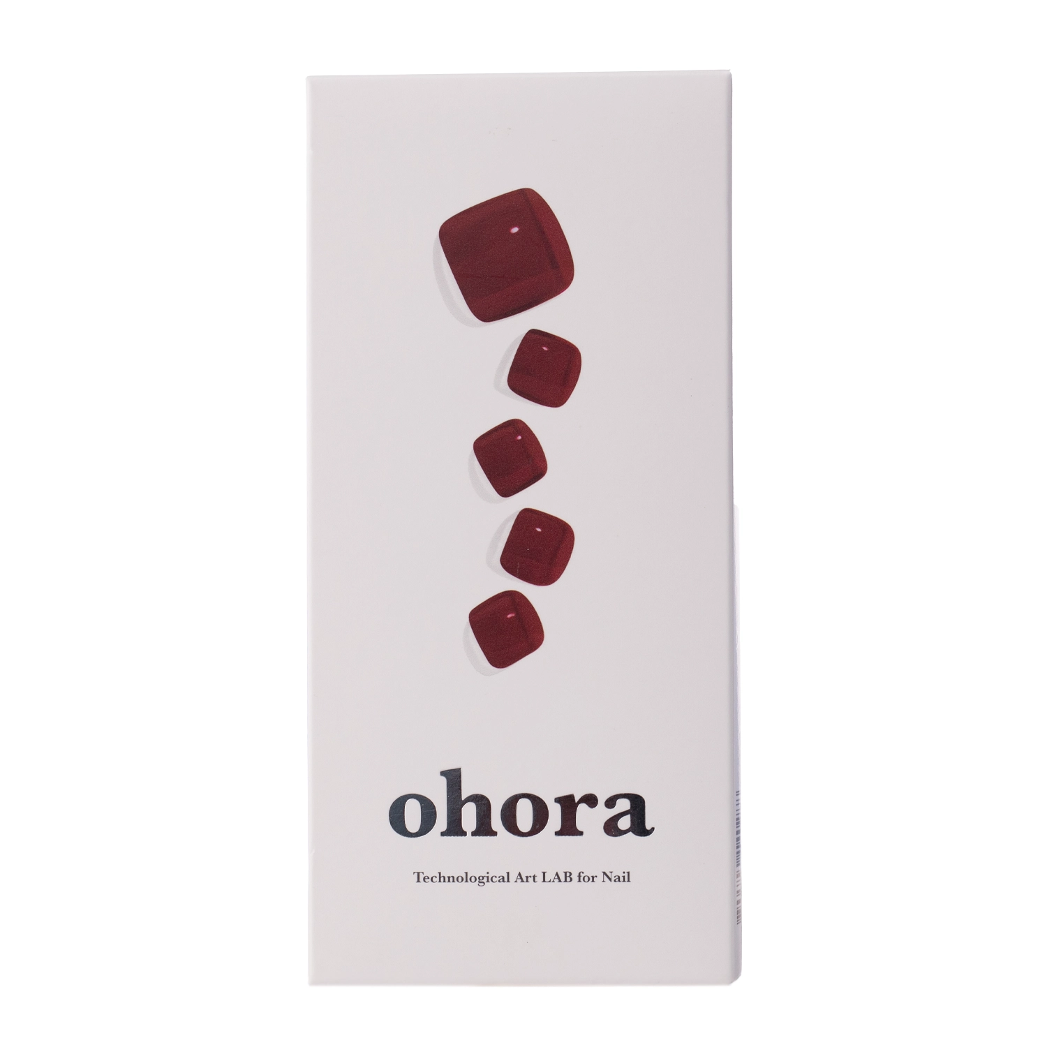 Ohora - Semicured Gel Nail - Hibrid Körömmatricák - Tint Burgundy - 30db