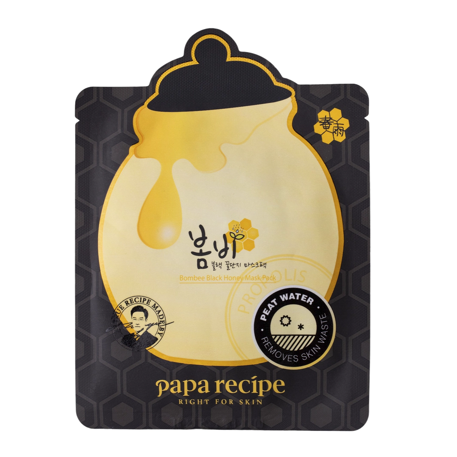 Papa Recipe - Bombee Black Honey Mask - Hidratáló Fátyolmaszk Propolisszal - 1db/25g