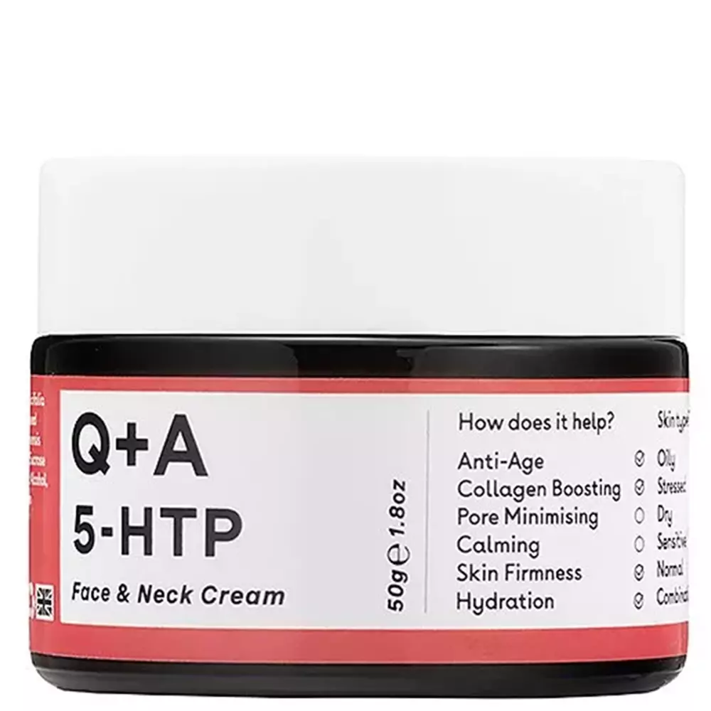 Q+A - 5-HTP - Face&Neck Cream - Feszesítő Arc- és Nyakkrém 5-HTP Aminosavval - 50ml