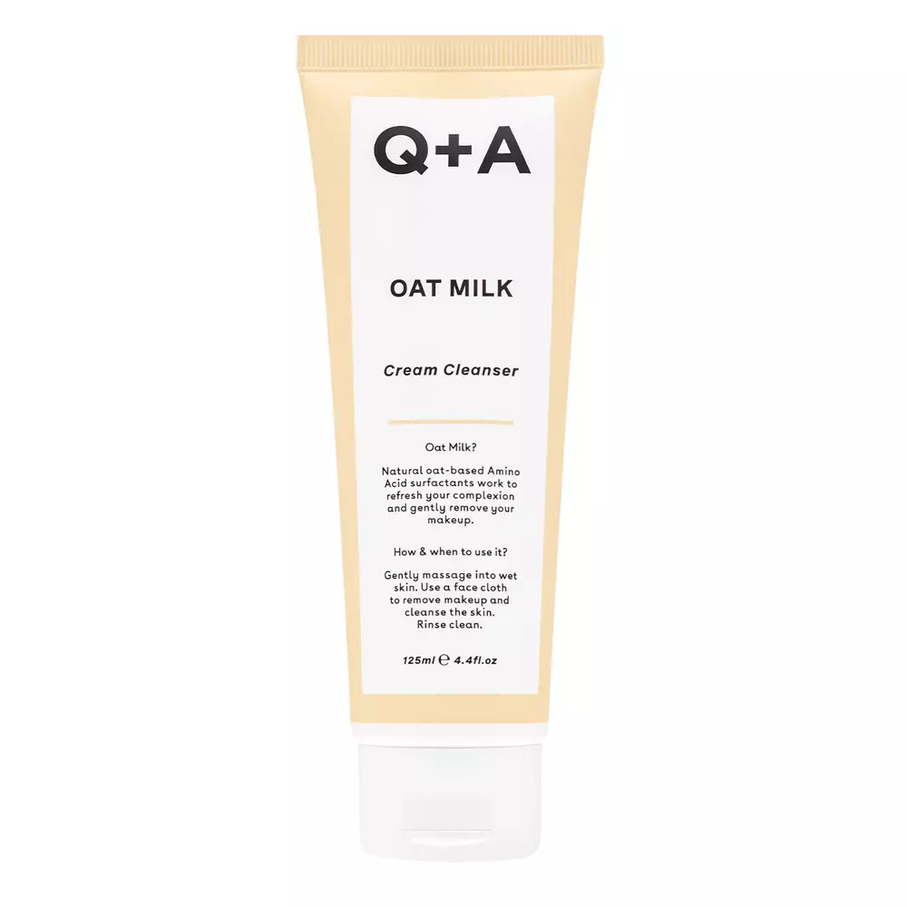 Q+A - Oat Milk Cream Cleanser - Krémes Tisztító Emulzió Zabtejjel -125ml 
