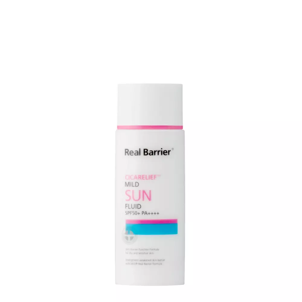 Real Barrier - Cicarelief Mild Sun Fluid SPF50 PA++++ - Napvédő Folyadék - 55ml